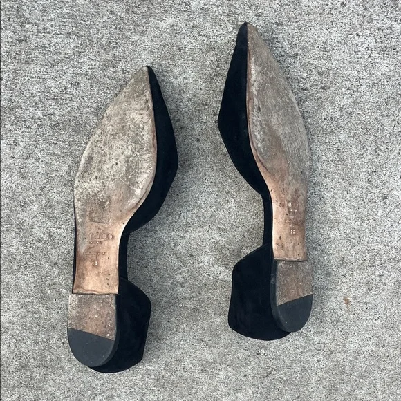Jimmy Choo Black Pointed Flats - Picture 2 of 6
